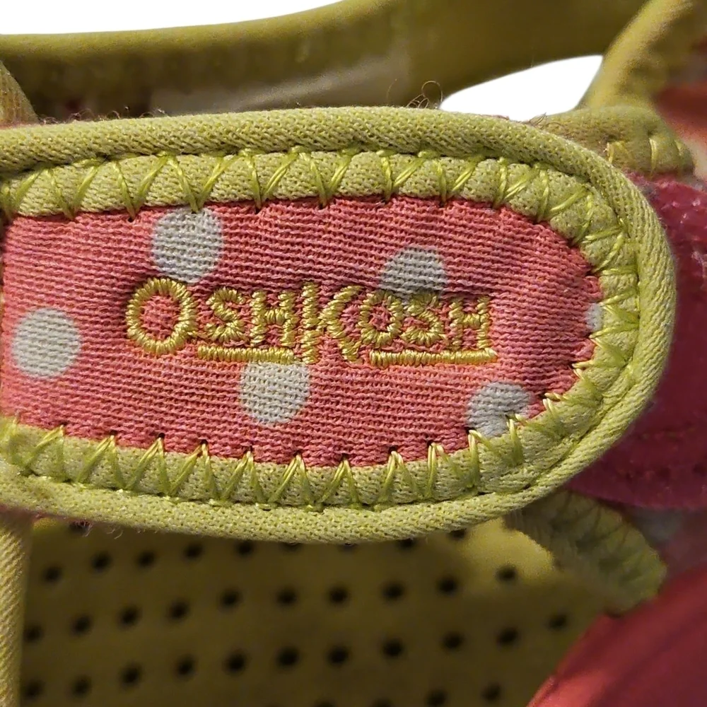 OshKosh B'gosh Pink/Neon Yellow Sandals